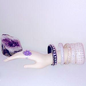 Swarovski Plastic Bangle Bracelets🌟Bundle🌟+ FREE Rhinestone Bangles Gift 💝